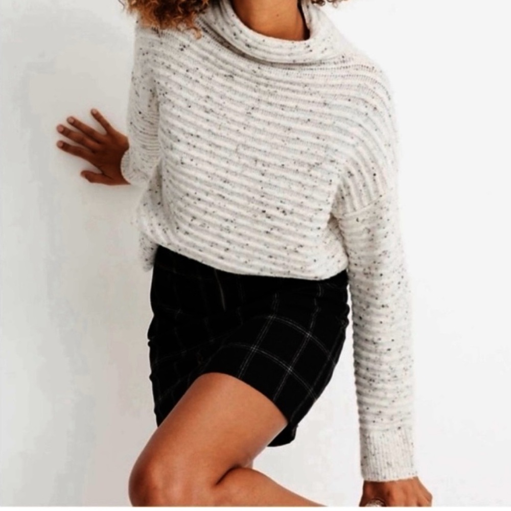Madewell Donegal Belmont Wool Blend Sweater Womens Size XS Mockneck Knit Top
